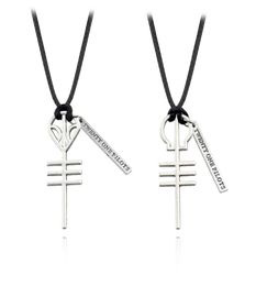 Necklaces Fashion 21 Twenty One Pilots Rock Band Skeleton Pendants Cord Bff Friends Necklace Punk Men Women Music Hip Hop Jewelr7156298