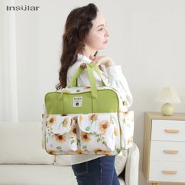 Insular Mummy Large Capacity Diaper Stroller Bag Waterproof Outdoor Travel Maternity Baby Nappy Changing Bags 240408