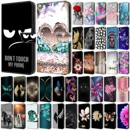 For Samsung A54 A14 A34 5G Case Printed Pattern Wallet Flip Book Cover for Samsung Galaxy A54 A34 A14 A24 A04S Phone Case Fundas