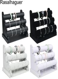 Selling Various Color Bracelet ThreeTier Tbar Jewelry Display Holder Jewellery Display Stand Rack Packgaing Bracelet Chain Wa1087433