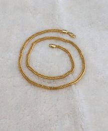 10 K Yellow Solid Gold GF 6MM Double Cuban Curb Italian Link Chain Necklace 20 Inches5166716