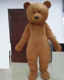 halloween brown colour plush teddy bear Mascot Costume Halloween Christmas Fancy Party Cartoon Character Outfit Suit Adult Women Men Dress Carnival Unisex Adults