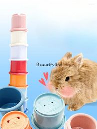 Decorative Figurines Toy Stacked Cup Relieving Boredom And Venting Emotions Bite-Resistant Puzzle Training Toys