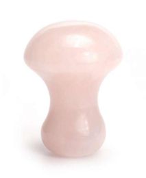 Rose Quartz Mushroom Massage Stone Crystal Jade Facial Body Foot Gua Sha Thin Antiwrinkle Relaxation Beauty Health Care Tool5743448