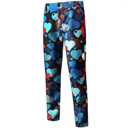 Men's Pants Fashion Valentine'S Day Printed Men Skinny Straight Leg Streetwear Man Casual Trousers Y2k Clothing Pantalones