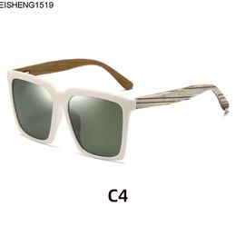 Sunglasses Natural Wood Classic Trend Design Polarised for Men and Women High Definition Lens Protective Glasses