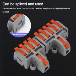 250V 32A Quick Terminal Block Mini Compact Splice Electrical Connectors Push-in Terminal Blocks Wire Connector Universal