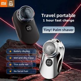 Shavers Xiaomi Youpin Mini Electric Travel Shaver For Men Pocket Size Washable Rechargeable Painless Cordless Trimmer Face Beard Razor