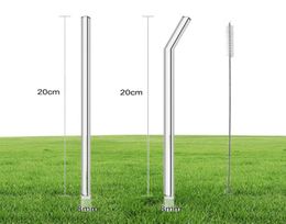 clear glass straw 2008mm reusable straight bent glass drinking straws with brush eco friendly glass straws for smoothies cocktails8799466