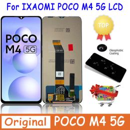 Shavers Original for Xiaomi Poco M4 5g Lcd Display Touch Screen Digitizer Assembly Replacement Parts for Pocom4 5g Lcd Mzb0brzin Screen