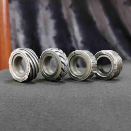 08J8 Decompression Toy EDC Fidget Sliders Fidget Toys Stress Relief For Adults Magnetic Metal Stainless Steel ADHD Casual Fidget Toy Haptic Coin Blocks 240413