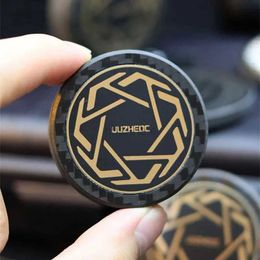 Decompression Toy Ju Zhen Carbon Fiber Magnetic Haptic Coins Metal Fidget Clicker EDC Adult Fidget Toys ADHD Tool Anxiety Stress Relief Toys 240412