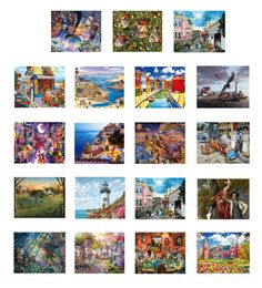 DIY 1000 Pieces Puzzle Set Beautiful Painting Country Landscape Jigsaw Toy Kids Adult Gifts L022633521994826