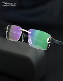 Frameless TAG eyeglasses frames men Myopia computer optical glasses frame Ultralight movement spectacles1123749