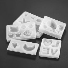 1Pcs Letter Cat Shell Jewellery Silicone Casting Moulds Sets Mixed Style UV Epoxy Resin Moulds For DIY Jewellery Making Findings Kits