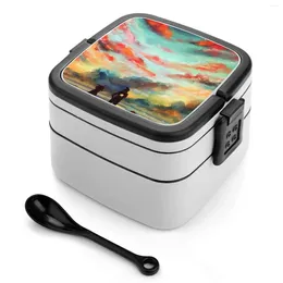 Dinnerware To The Stars Baby Bento Box School Kids Lunch Rectangular Leakproof Container Anime Manga Paint Tool Sai Poshop Watercolour