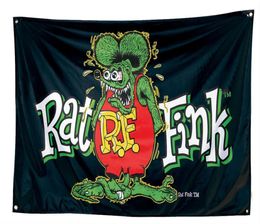 RAT FINK flags Customised flags with four metal grommets 100D polyester custom decoration banners7584888