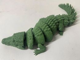 Decorative Figurines Crocodile Ornaments With Movable Joints Toy Figures Model Props And