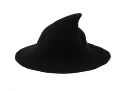 Witch Hat Diversified Along The Sheep Wool Cap Knitting Fisherman Hat Female Fashion Witch Pointed Basin Bucket for Halloween313763592784