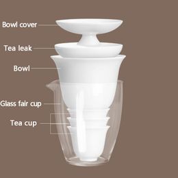 Ceramic gaiwan tea cup for chinese kung fu travel tea set drinkware with travel bag Free shipping
