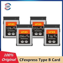 Cards URAS CFexpress TypeB Card 1TB 512GB 256GB 128GB CFE Memory Card XQD Upgrade Card CFE Card for Nikon Z6 Z7 Canon R5 1DX3 Original