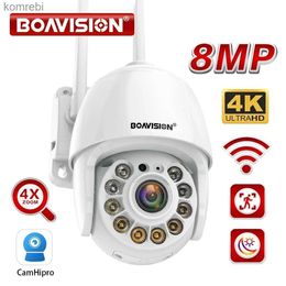 PTZ Cameras 8MP 5MP 2MP WiFi surveillance camera outdoor AI human detection color night vision 4X digital zoom PTZ mini IP security camera C240412