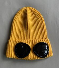 Ccp Hat Two GOGGLE Beanie Caps Outdoor Men Women Winter Wool Knitted Glasses Cap Sports Hats Cotton Couple Beanies4567158