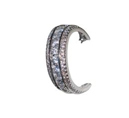 Vecalon set Fashion Women Jewellery Full Round Simulated diamond Cz Wedding Band Ring White Gold Filled Female Finger ring511384961