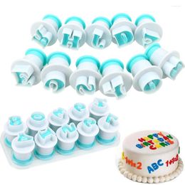 Baking Moulds 10 26 Pcs/set Cookie Mould Upper & Lowercase Alphabet Cutter Capital Letters Fondant Cake Mould Plastic Plunger