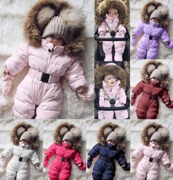Down Coat Winter Clothes Infant Baby Snowsuit Boy Girl Romper Jacket Hooded Jumpsuit Warm Thick Outfit Kids Outerwear Clothing7927749