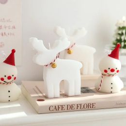 Christmas Candles Creative Reindeer Scented Candle Party Guest Gifts Snowman Scented Aromatic Candles Photo Props Room Decor