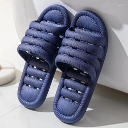 Slippers Men Bathroom Four Seasons Non-slip Indoor Home Slide Summer Hollow Out Upper Beach Shoes For Male Large Size 50-51