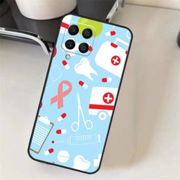 Dentist Dental Tooth Nurse Case For Samsung Galaxy M53 M33 M23 M13 M14 M34 M54 M12 M22 M32 M52 M11 M51 M30s M31s Cover