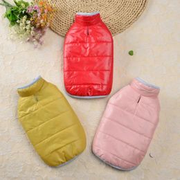 Dog Apparel Pet Cotton-padded Clothes Winter Autumn Warm Sweater Small Desinger Vest Cat Jacket Puppy Cute Yorkshire Chihuahua