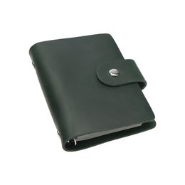 A8 Binder Planner Set 5 Ring Leather Binder Notebook Journal Binders Pocket with 96 Sheets Memo & Dot Refills Paper Organiser