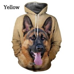 Unisex Funny Dog 3D Printed Cute Hoodie German Shepherd Hoodie Tops