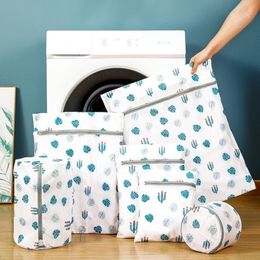 Panda Dirty Clothes Bag Zip Laundry Travel Net Basket For Washing Machine Bra Underwea Mesh Bag Laundry Organiser Accessories