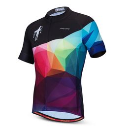 Summer Cycling Jersey Men Short Sleeve Mountain Bike Shirt Tops Quick Dry Bicycle Clothing Road Biking Clothes Maillot Ciclismo