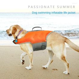 Dog Apparel Life Jacket Vest Inflatable Swimsuit Easy To Carry Pet Send Pump Supplies.