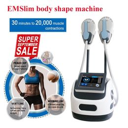 Slimming Machine 2 Handles Muscle Building And Fat Reduction Emslim Hiems Body Belly Fat Burning Non Invasive