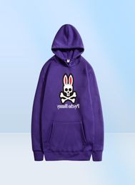 Fashion FalWinter Thick Fleece womens hoodie Male CasuaPsycho Bunny Hoodies Sweatshirts mens designer clothes sportswear Tops Jacket S-XXXL4926561