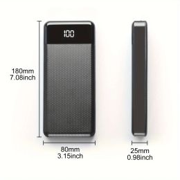 18650 Power Bank Case 20000mAh Dual USB Type C Battery Storage Box With LED Display Welding-free Power Holder For Mobile Phone