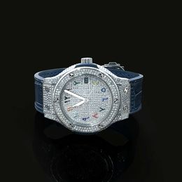 Luxury Looking Fully Watch Iced Out For Men woman Top craftsmanship Unique And Expensive Mosang diamond 1 1 5A Watchs For Hip Hop Industrial luxurious 7666