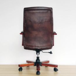 Big and Tall Executive Office Chair with Wood Legs Adjustable High Back Ergonomic Lumbar Support Computer Chair Office Furniture