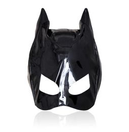 Massage Cosplay Adult Sexy Love Games Thin Patent Leather Mask Sexy Toys For Woman Fetish Mask Bondage Hood Erotic Sexy Products1305185