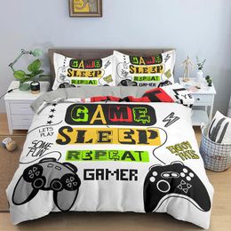 Bedding Sets Fashion 3D Video Game Controller Duvet Cover Set Full Covers 1 And 1/2 Pillow Shams