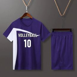 Shorts Short Sleeve Volleyball Uniform Men Volleyball Shirt Shorts Kit Training Sportswear Volleyball Jersey Running Set Track Suit