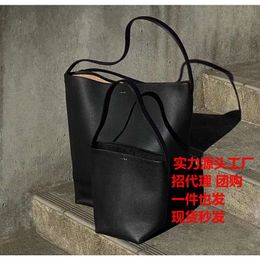 Branded Handbag Designer Sells Women's Bags at 65% Discount Row Bucket Bag Leather Womens New Commuter Tote One Shoulder Underarm