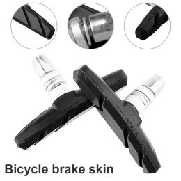 3 Pairs Bike Brake Pads with Nut and spacer Bicycle V Type Brake Blocks Shoes Cycling Bicycle Accessory Tool