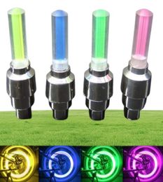 Bike Lights Car Motorcycle Neon Lights Wheel Tyre Valve Cap Flash Led Light Lamp Accessories Tire Rim Valve Wheel StemDPY35023816